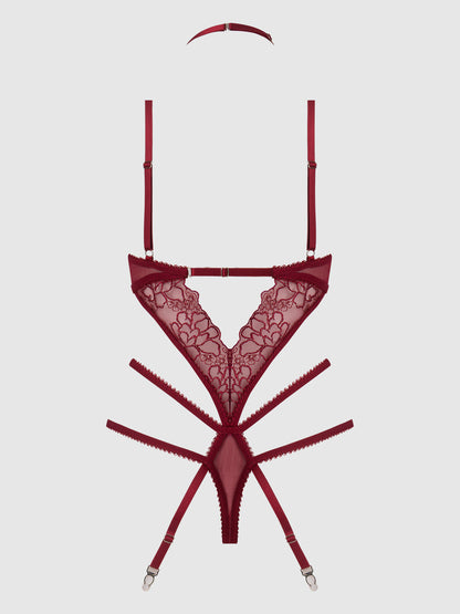 EDEN EMBROIDERED LACE TEDDY