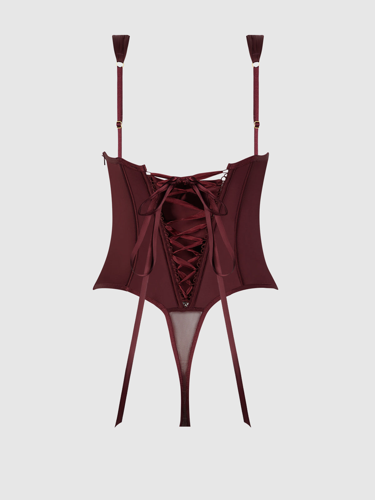 BRIGETA SATIN DRAPED PUSH UP TEDDY