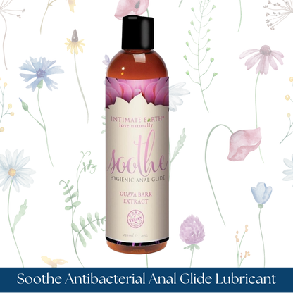 Intimate Earth Soothe Antibacterial Anal Glide Lubricant Guava Bark Extract