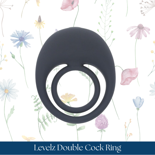 Levelz Vibrating Liquid Silicone Rechargeable Cock & Ball Ring