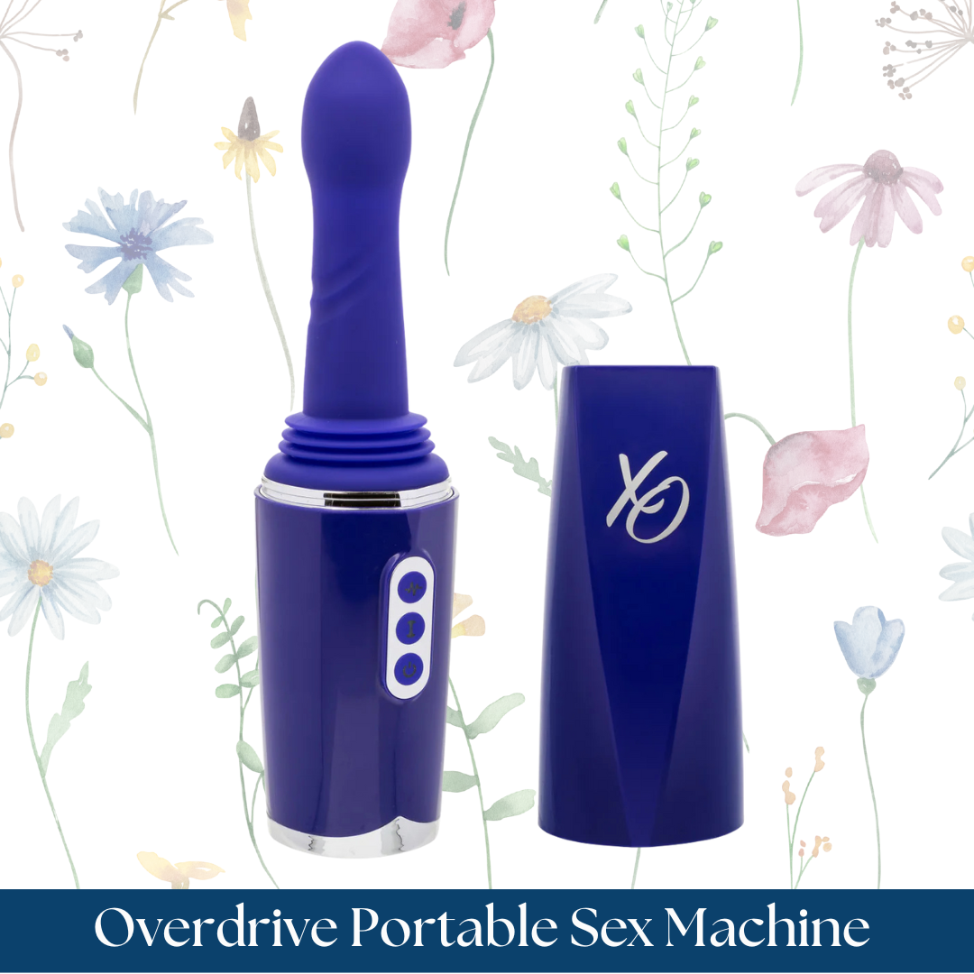 Overdrive Portable Sex Machine Travel Thruster Rechargeable Silicone Vibrator