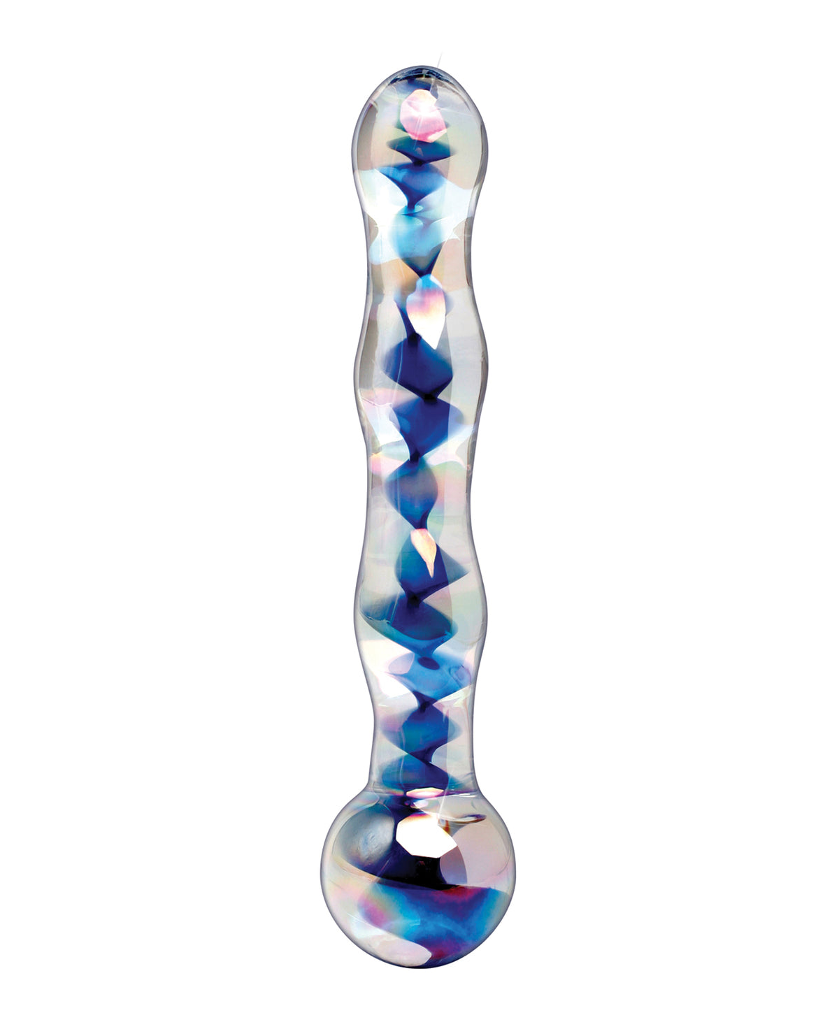 Icicles No.8-Blue Swirl 7" Dildo
