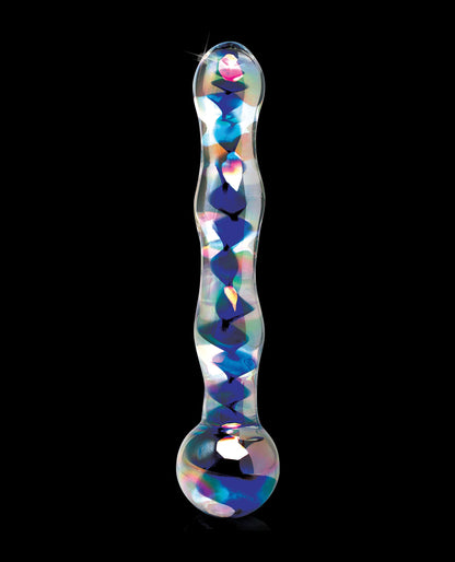 Icicles No.8-Blue Swirl 7" Dildo