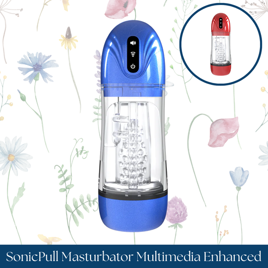 PUMPED SonicPull Masturbator Suction Vibration Multimedia Enhanced