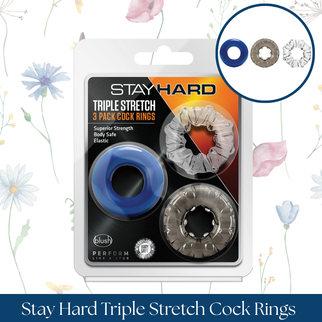 Stay Hard Triple Stretch Cock Rings