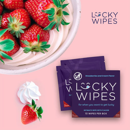 Sweetums Lucky Flavored Wipes 10-Pack - For Men