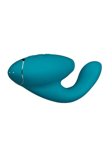 Teal Womanizer side view on white background